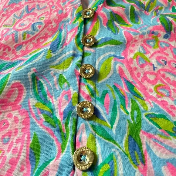 Lilly Pulitzer Malone Maxi Dress Frenchie Blue -Turtley In Love SIZE:XL - Picture 9 of 15